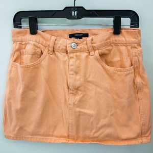 Coral Jean Mini Skirt